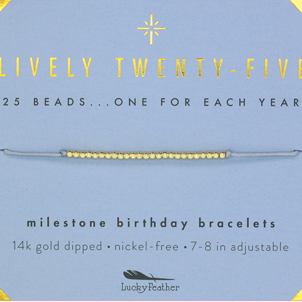 Lucky Feather Bracelet - "Lively Twenty Five"