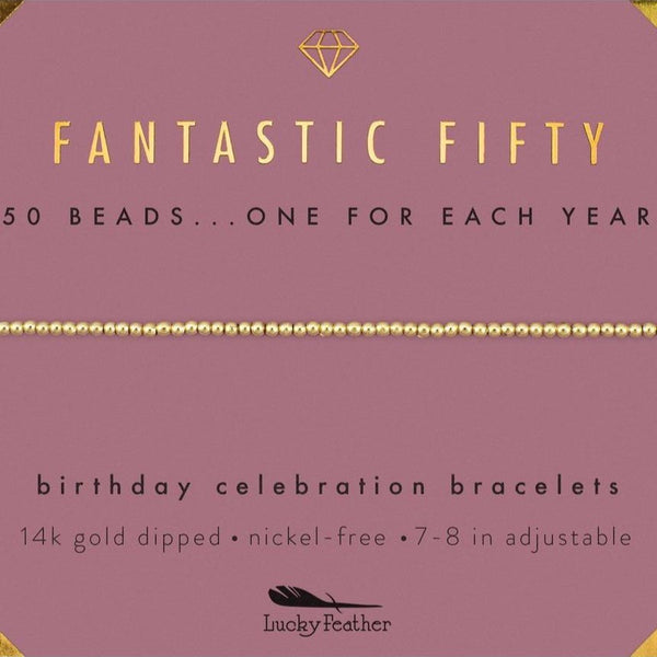 Lucky Feather Bracelet - "Fantastic Fifty"