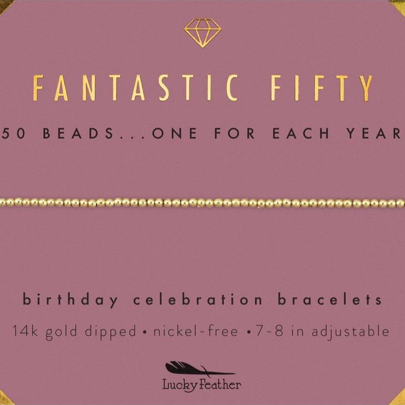 Lucky Feather Bracelet - "Fantastic Fifty"