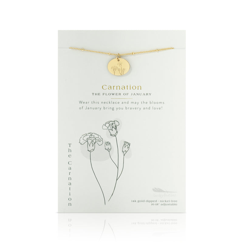 Birth Month Flower Necklace