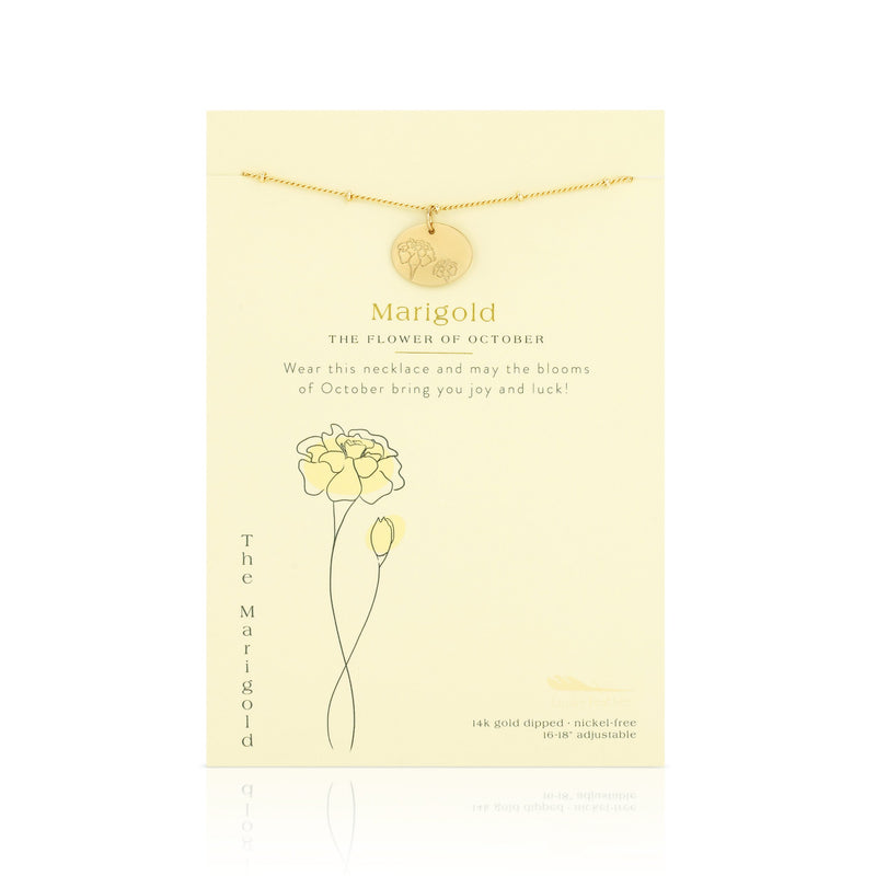 Birth Month Flower Necklace