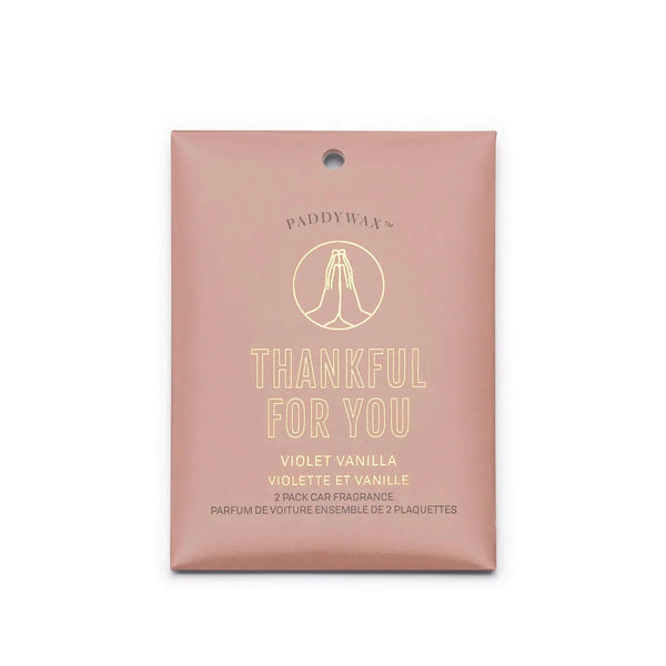 "Thankful For You" Car Fragrance (Violet Vanilla)