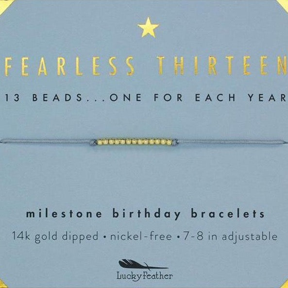 Lucky Feather Bracelet - "Fearless Thirteen"