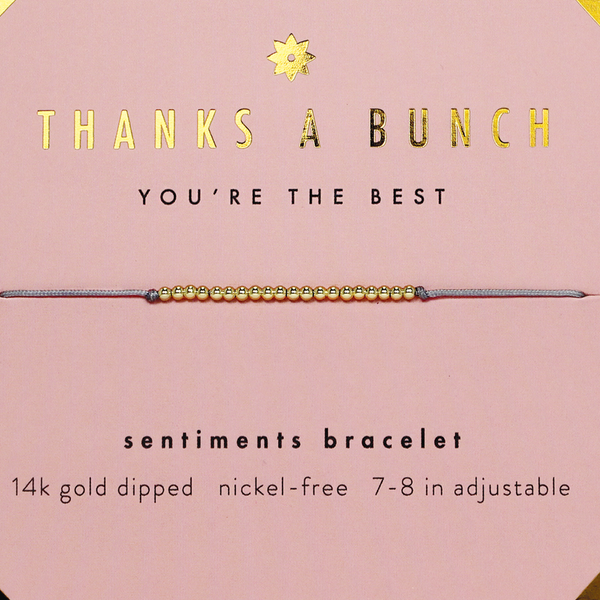 Lucky Feather Bracelet - "Thanks A Bunch"